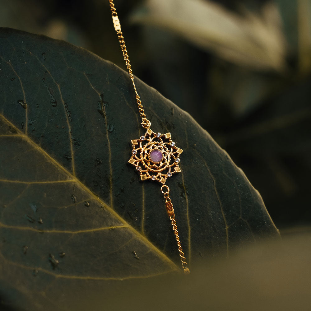 Aphonia Armband mit Schneeflocken Anhänger - Holzkern Modell: Jewelry