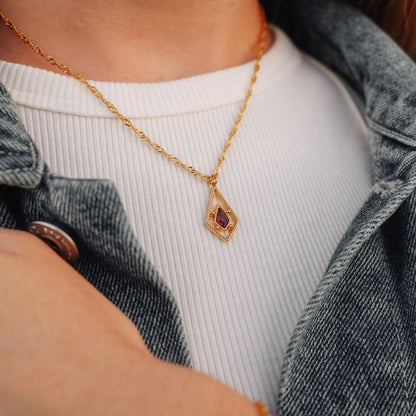 Daydreamer Halskette mit Anhänger - Holzkern Modell: Jewelry