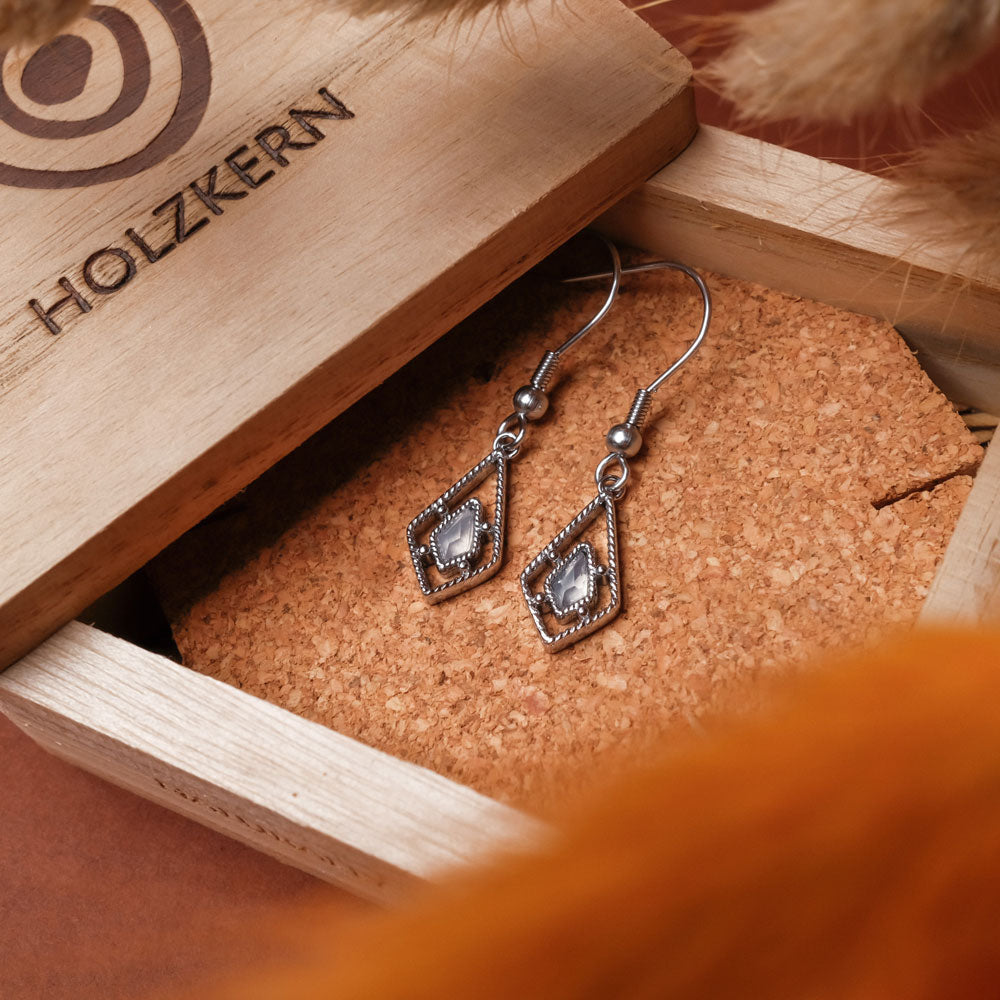 Daydreamer Ohrhänger mit Stein - Holzkern Modell: Jewelry