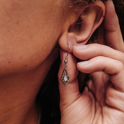 Daydreamer Ohrhänger mit Stein - Holzkern Modell: Jewelry