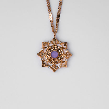 Aphonia Halskette Schneeflocken Anhänger - Holzkern Modell: Jewelry