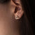 Scale Ohrstecker Dreieck - Holzkern Modell: Jewelry