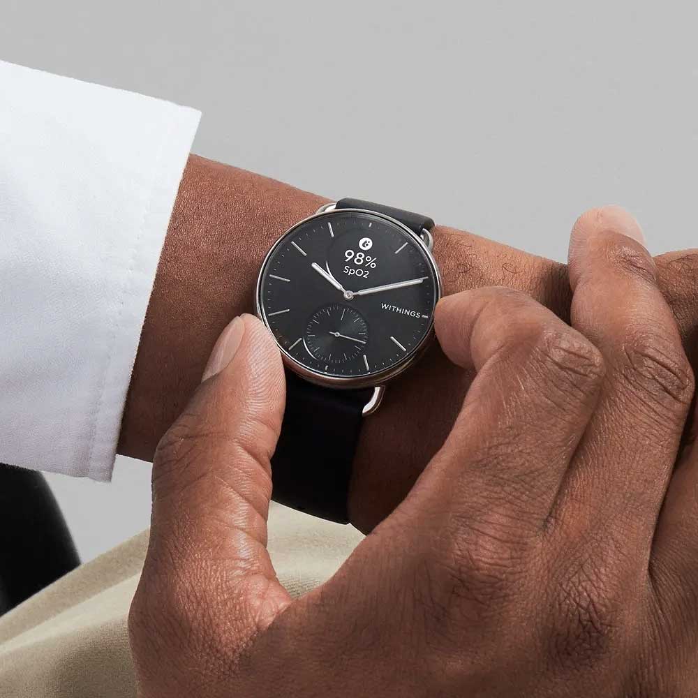 Withings ScanWatch 2 HWA10-MODEL 1-ALL-INT Unisex Uhr • Klinisch validiertes EKG • 35 Tage Akkulaufzeit