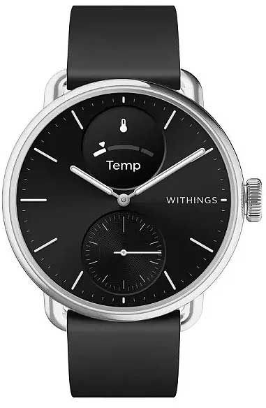 Withings ScanWatch 2 HWA10-MODEL 1-ALL-INT Unisex Uhr • Klinisch validiertes EKG • 35 Tage Akkulaufzeit
