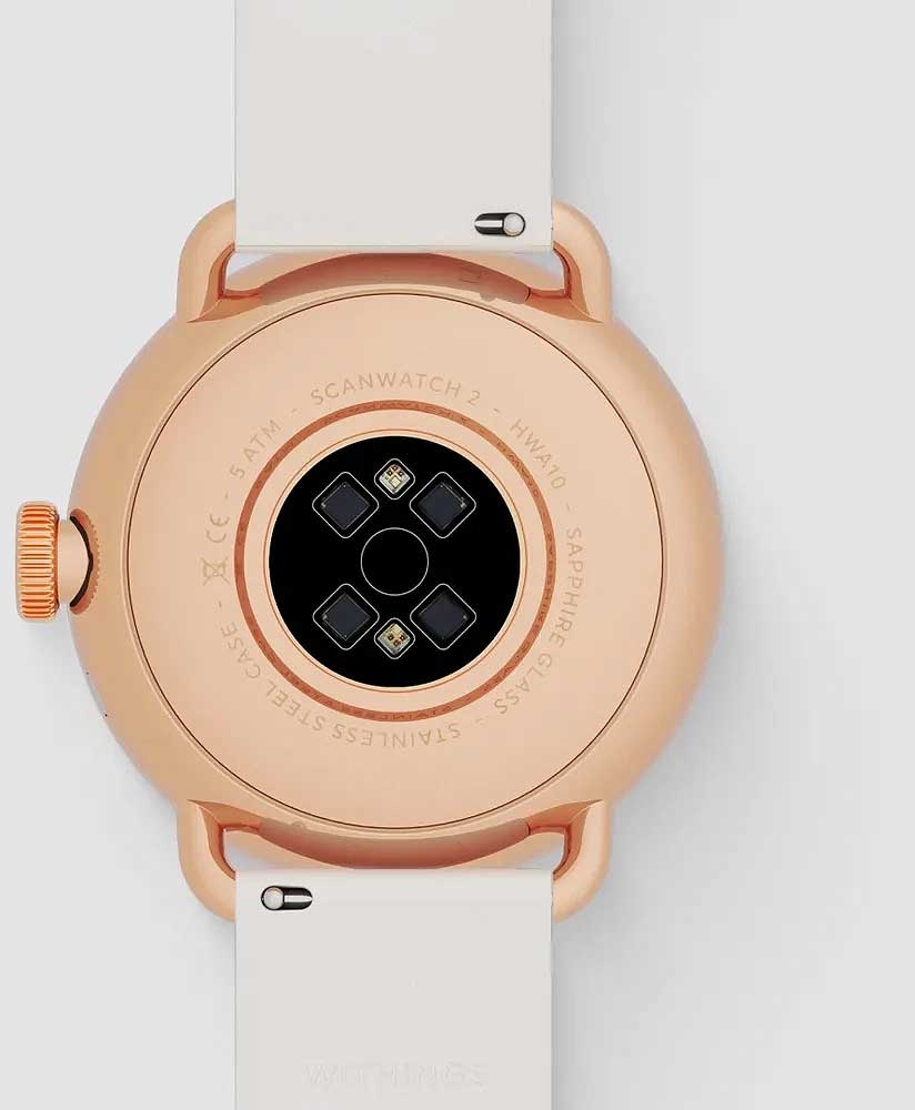 Withings ScanWatch 2 SCANWATCH2-38RGW Damen Uhr • Klinisch validierte Gesundheits-Tracker • Lange Akkulaufzeit