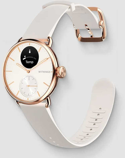 Withings ScanWatch 2 SCANWATCH2-38RGW Damen Uhr • Klinisch validierte Gesundheits-Tracker • Lange Akkulaufzeit
