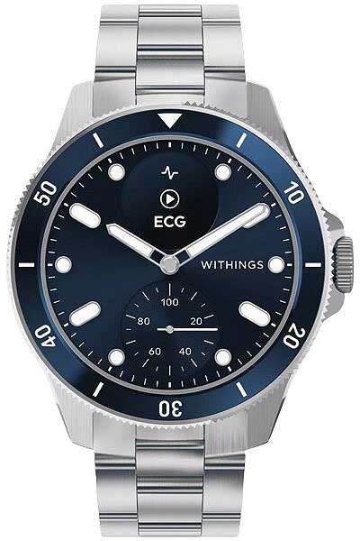 Withings Nova WITHINGS-SCANWATCH Uhr • Klinisch validiertes EKG • Stilvolles Saphirglas