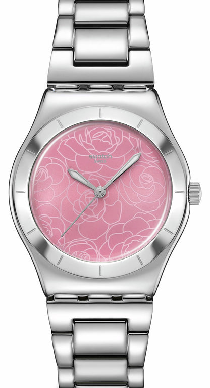 Swatch Petal Charm YLS234G Damen Uhr • Quarz Uhr • Edelstahl Gehäuse