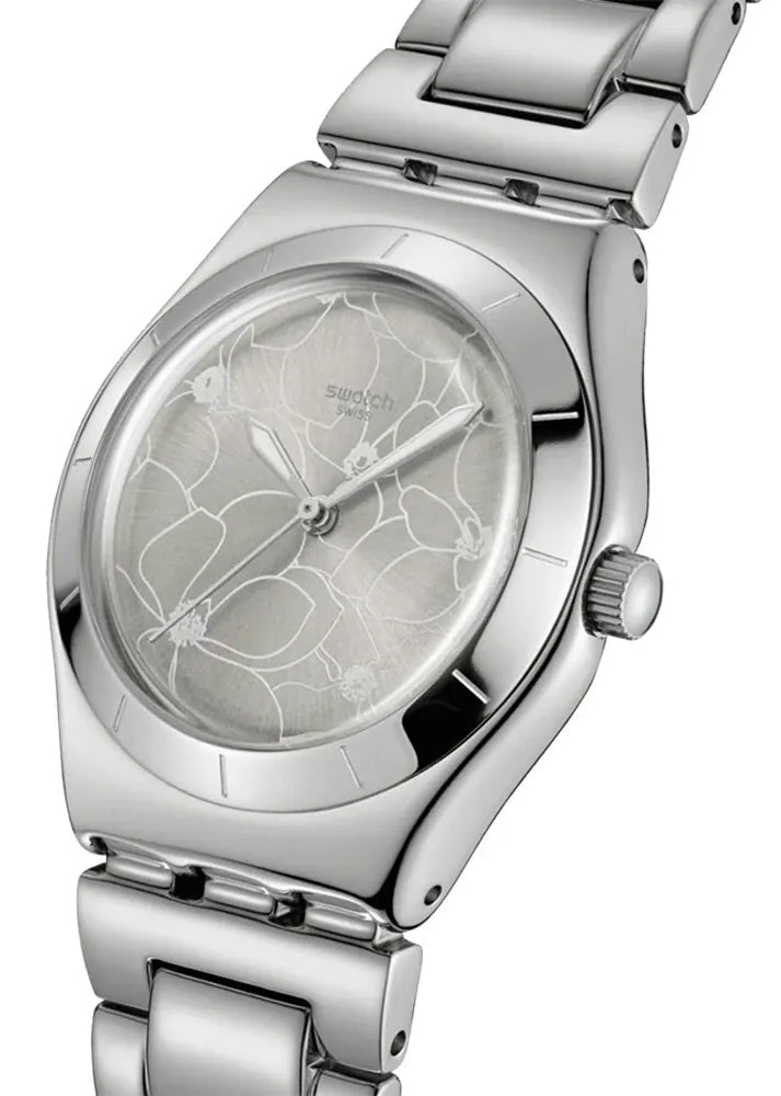 Swatch BLOSSOM TIME YLS237G Damen Uhr • Quarz • Edelstahl