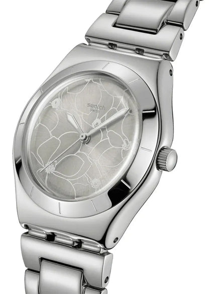 Swatch BLOSSOM TIME YLS237G Damen Uhr • Quarz • Edelstahl
