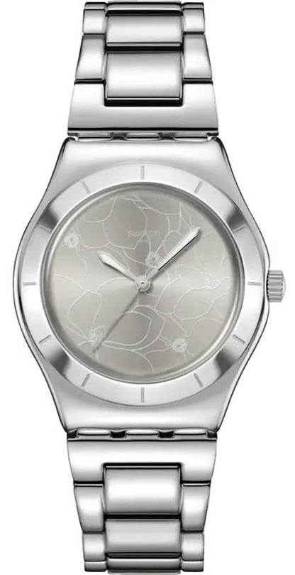 Swatch BLOSSOM TIME YLS237G Damen Uhr • Quarz • Edelstahl