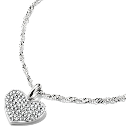 Thomas Sabo Charm-Anhänger Pavé-Herz Connect Silber