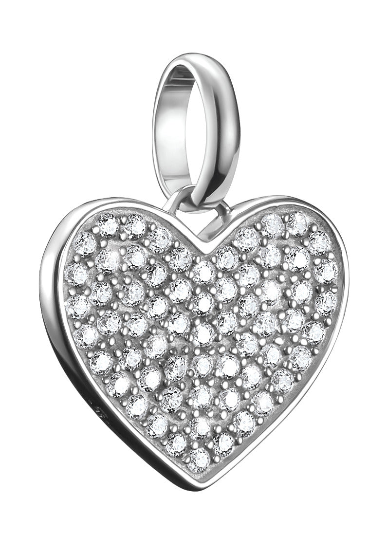 Thomas Sabo Charm-Anhänger Pavé-Herz Connect Silber