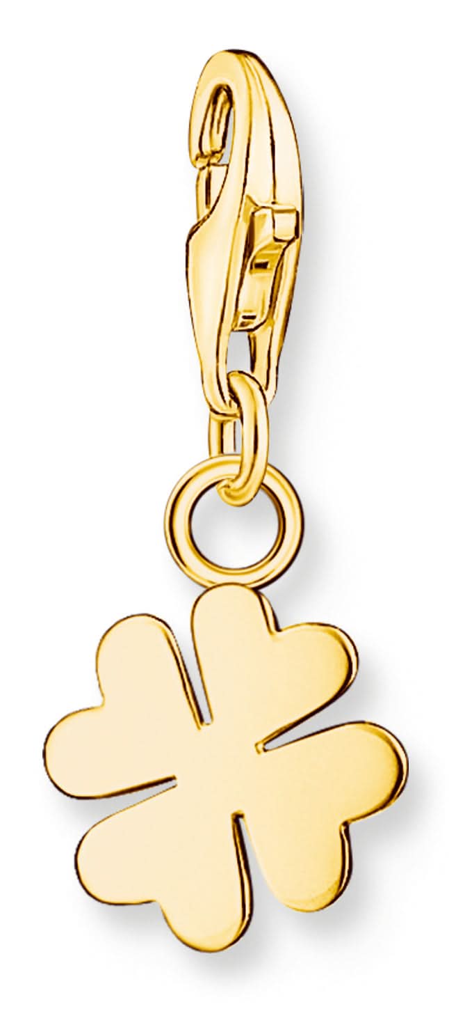 Thomas Sabo Charm Pendant Four-Leaf Clover Gold Plated
