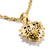Thomas Sabo Charm Pendant Vintage Heart Black Connect Gold Plated