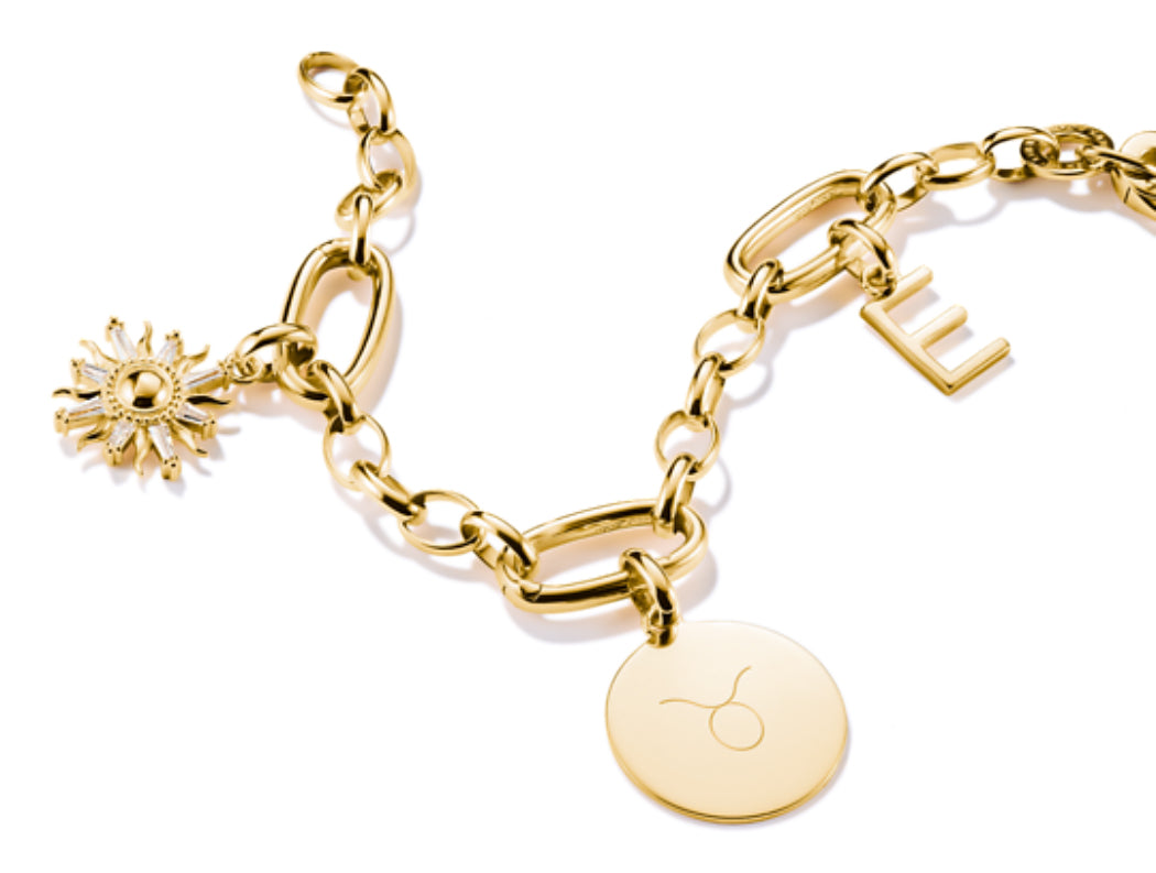 Thomas Sabo Charm-Anhänger Coin groß Connect vergoldet