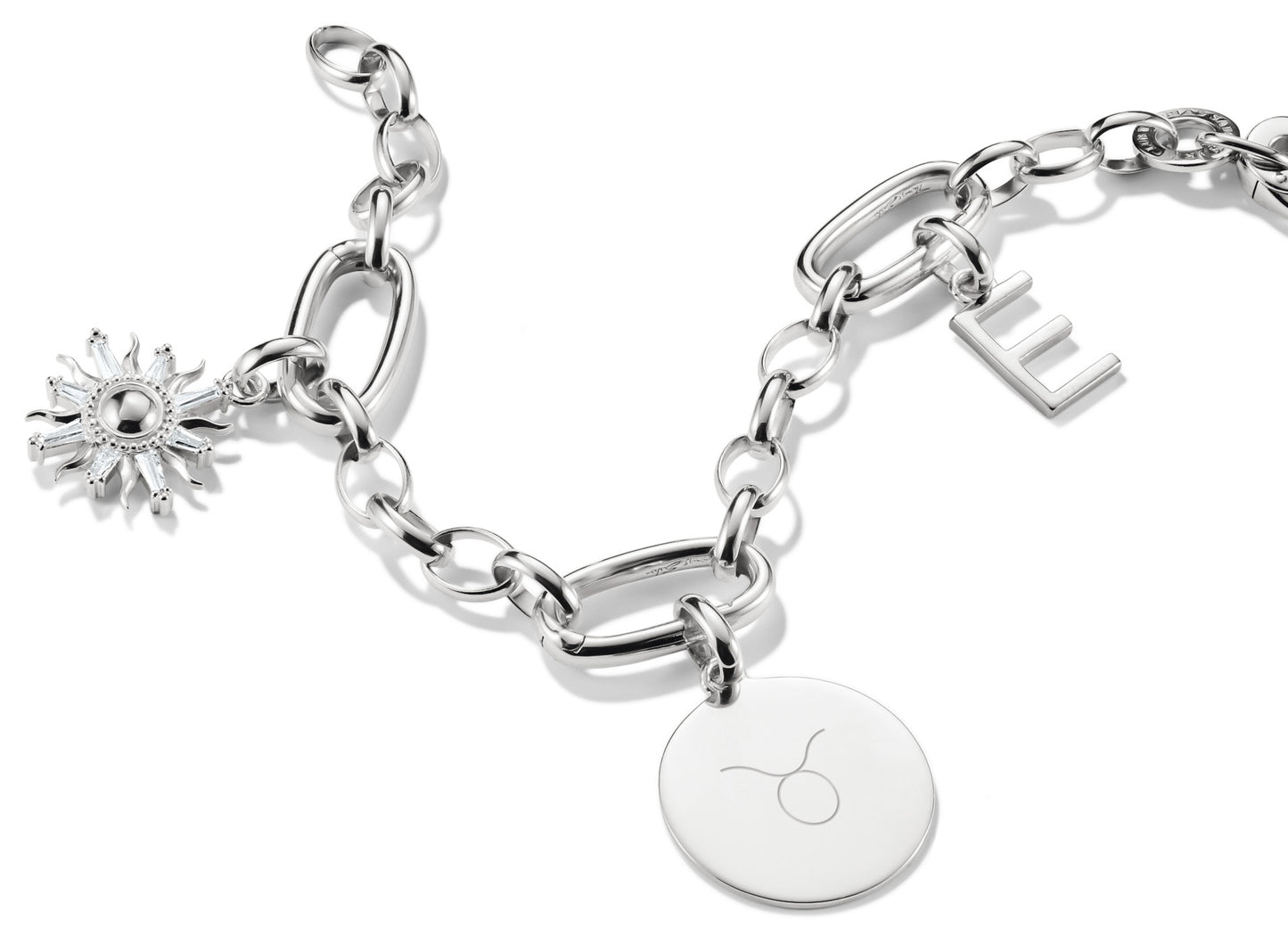 Thomas Sabo Charm-Anhänger Coin groß Connect Silber