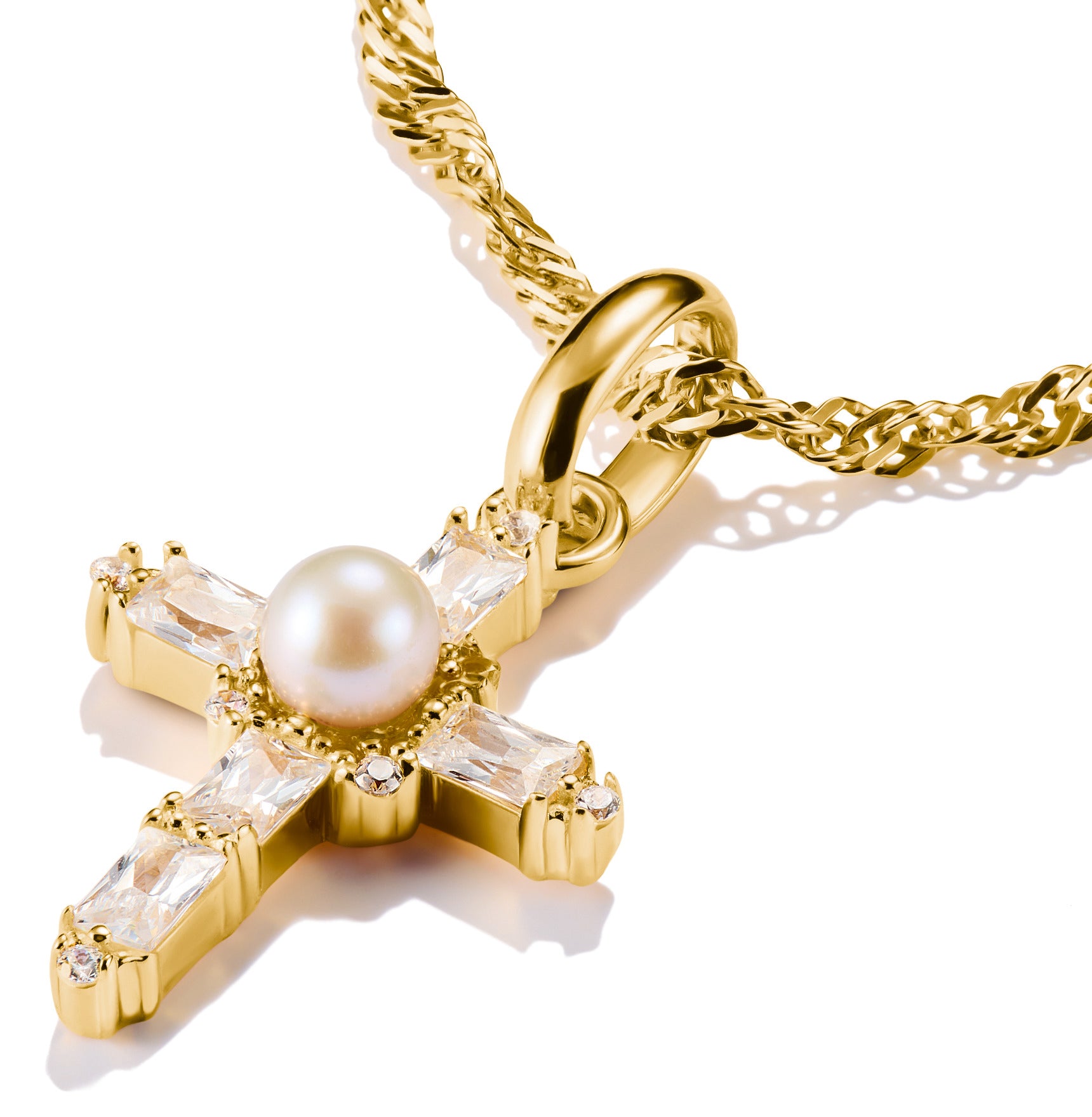 Thomas Sabo Charm Pendant Vintage Cross Connect gold plated