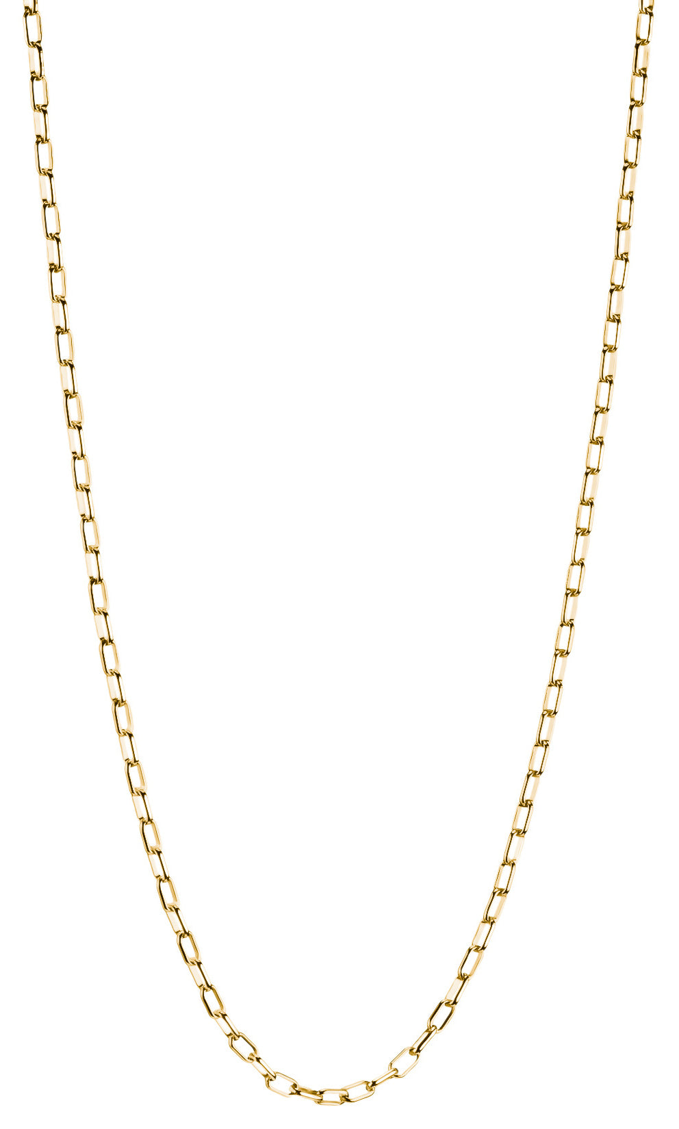 Thomas Sabo Charm-Kette Paperclip vergoldet 70 cm Länge