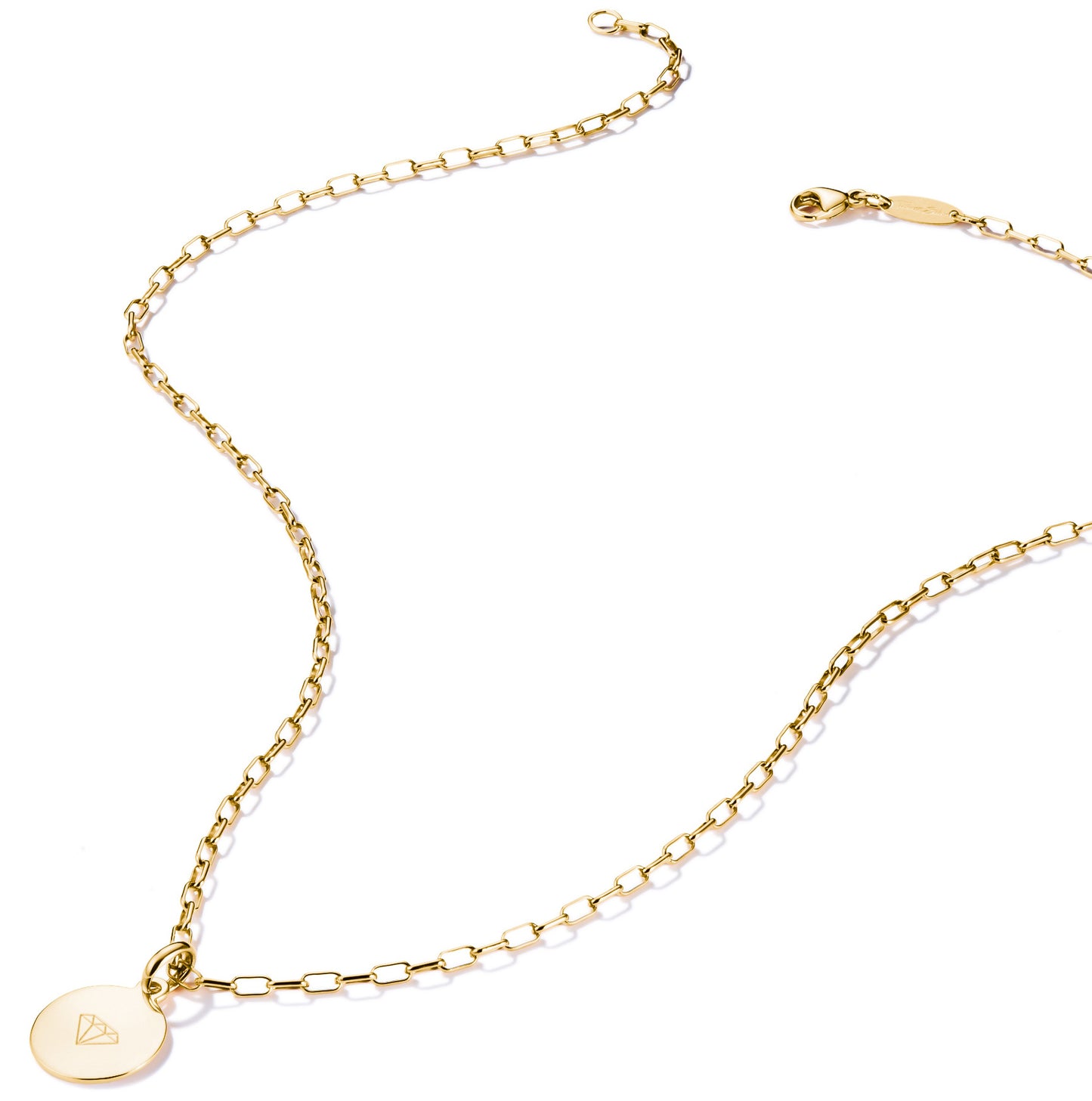 Thomas Sabo Charm-Kette Paperclip vergoldet 45 cm Länge