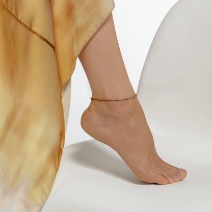 Thomas Sabo Fußkette Dots gold