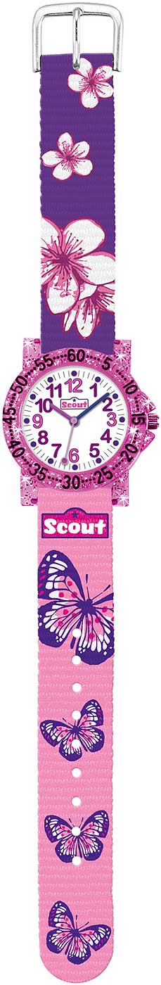 Scout 375013 Mädchen Uhr • Lernzifferblatt • 5 bar Wasserdicht