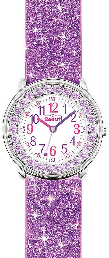 Scout Darling Collection 381011 Mädchen Uhr • Funkelnde Glassteine • 5 Bar wasserdicht