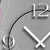 Dixtime Wanduhr 28x48 cm Aluminium • Geräuschloses Quarzwerk • Made in Germany