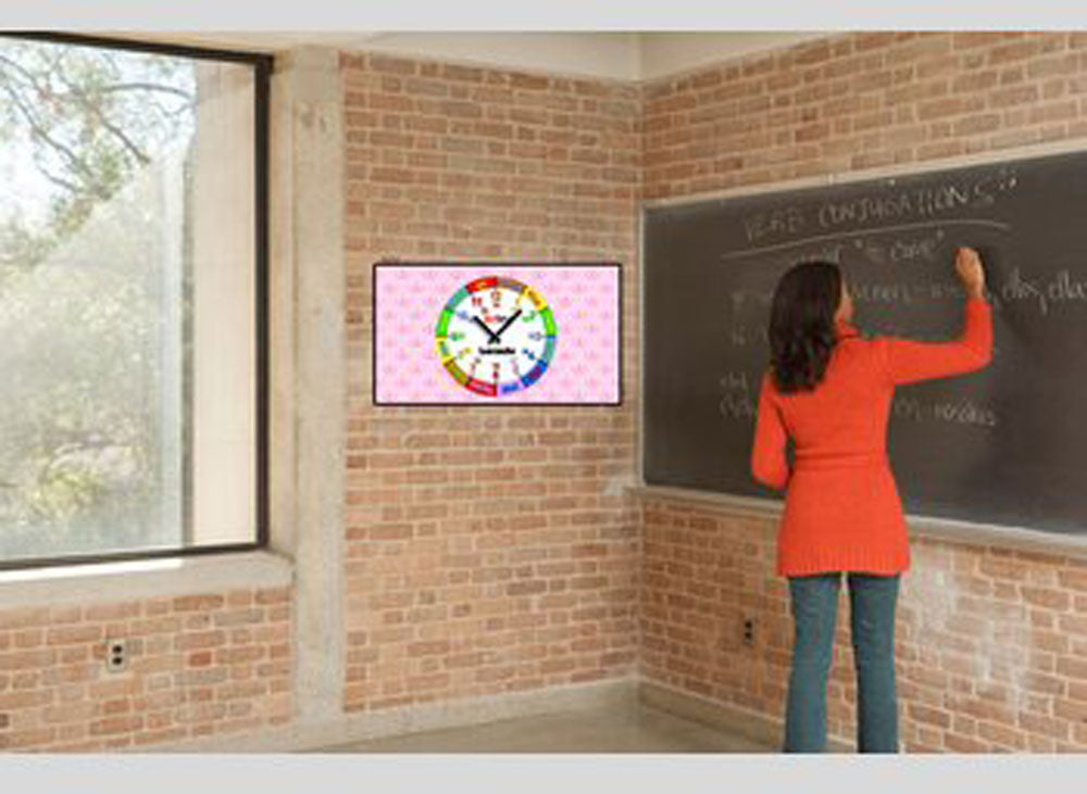 moderne Wanduhr in 3-D-Optik Lernuhr - Dixtime Modell: 3D-0436