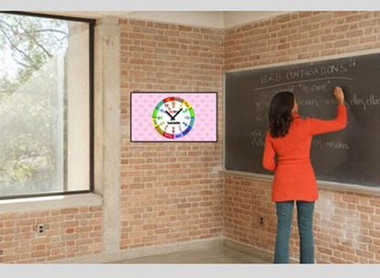 moderne Wanduhr in 3-D-Optik Lernuhr - Dixtime Modell: 3D-0436