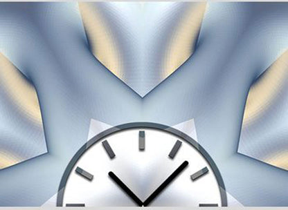 Dixtime Wanduhr 30 cm Ø Aluminium • Lautloses Uhrwerk • Modernes Design