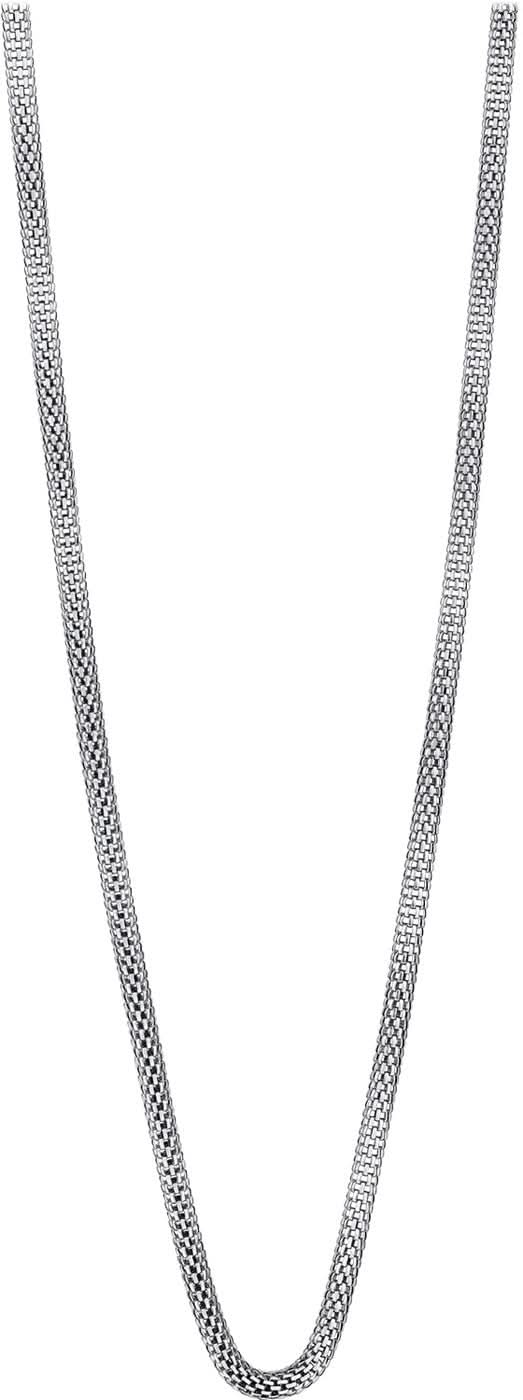 Edelstahl-Halskette von Bering Jewelry mit feinem Gliederkettenband, lang