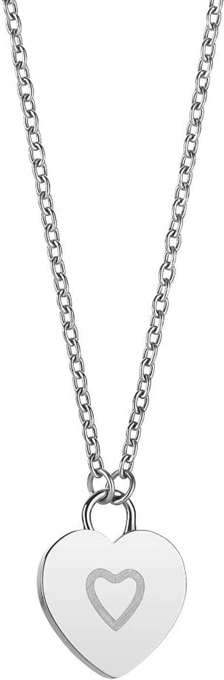 Halskette aus Edelstahl mit Herz Anhänger - Bering Jewelry Modell: 431-17-450