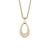 Arctic Pavé Halskette: Elegantes Gold Design mit funkelnden Kristallen - Bering Modell: 457-27-500