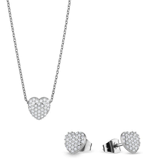 Schmuck-Set aus Edelstahl - Herz - BERING Modell: 468-768-Steel