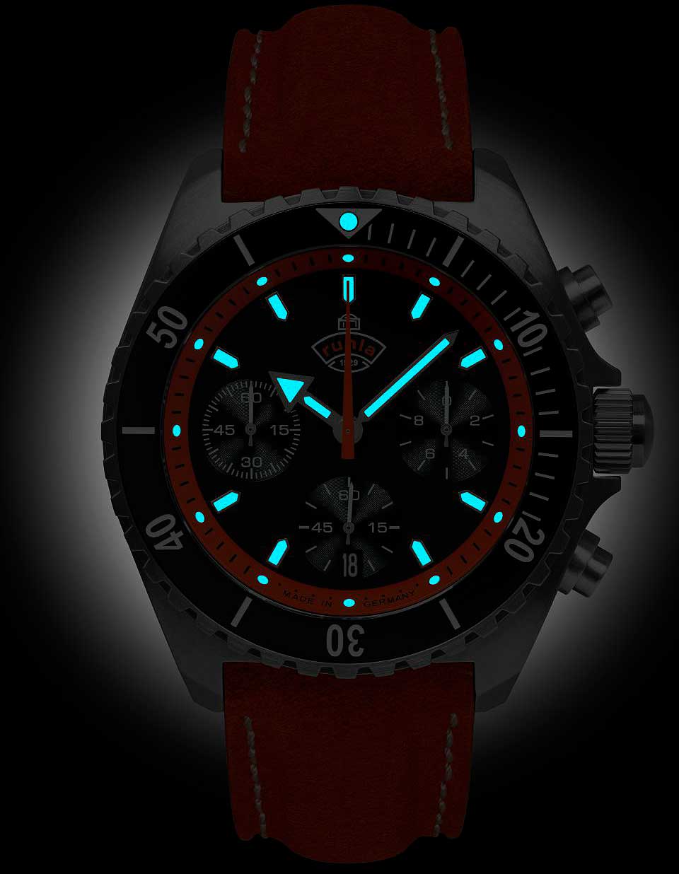 Ruhla Glasbach Cup 49702 Herren Uhr • Quarz • Edelstahl