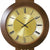 AMS Wanduhr 60x25x10 cm Holz • Präzises Funkuhrwerk • Edles Massivholzdesign