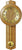AMS Wanduhr 62x25x10 cm Holz • Funk-Uhrwerk • Pendel
