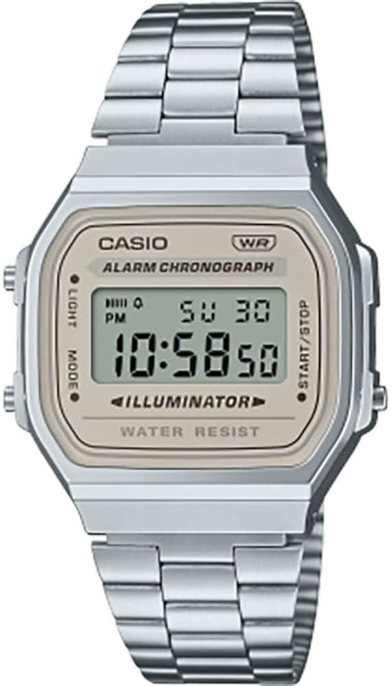 Casio Vintage A168WA-8AYES Uhr • Kultiges Retro-Design • Illuminator Beleuchtung