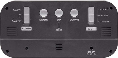 Nextime Tischuhr 17,5x8,5x5 cm Acryl • Digitalanzeige • Alarmfunktion