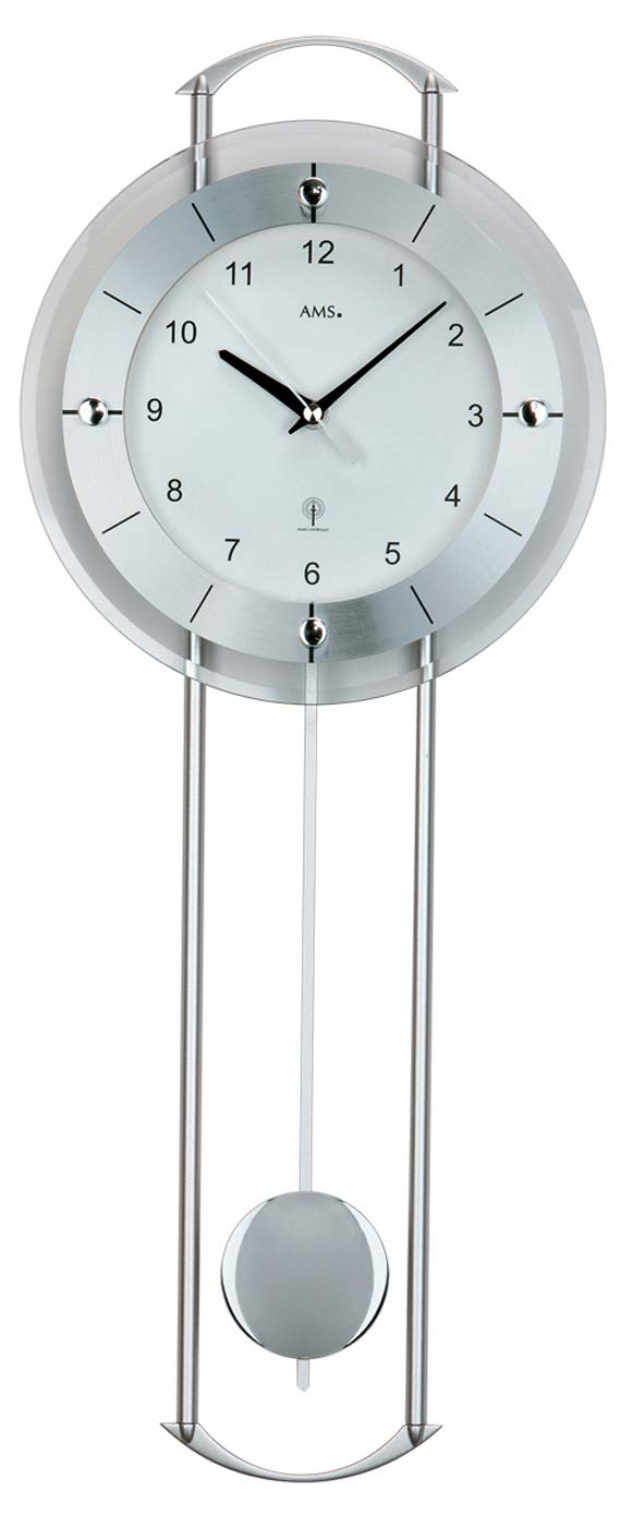 Pendeluhr Funkwanduhr 24 x 60 x 6 cm - AMS Modell: 5254