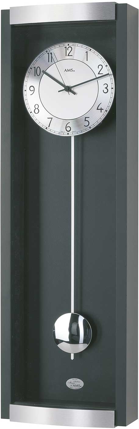 Funkwanduhr Pendeluhr 21 x 71 x 9 cm - AMS Modell: 5285/11
