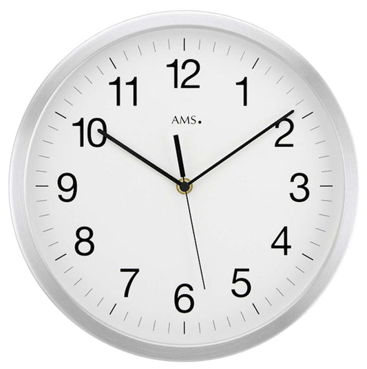 Funkwanduhr modern Gehaeusedurchmesser 40 cm AMS Modell 5524