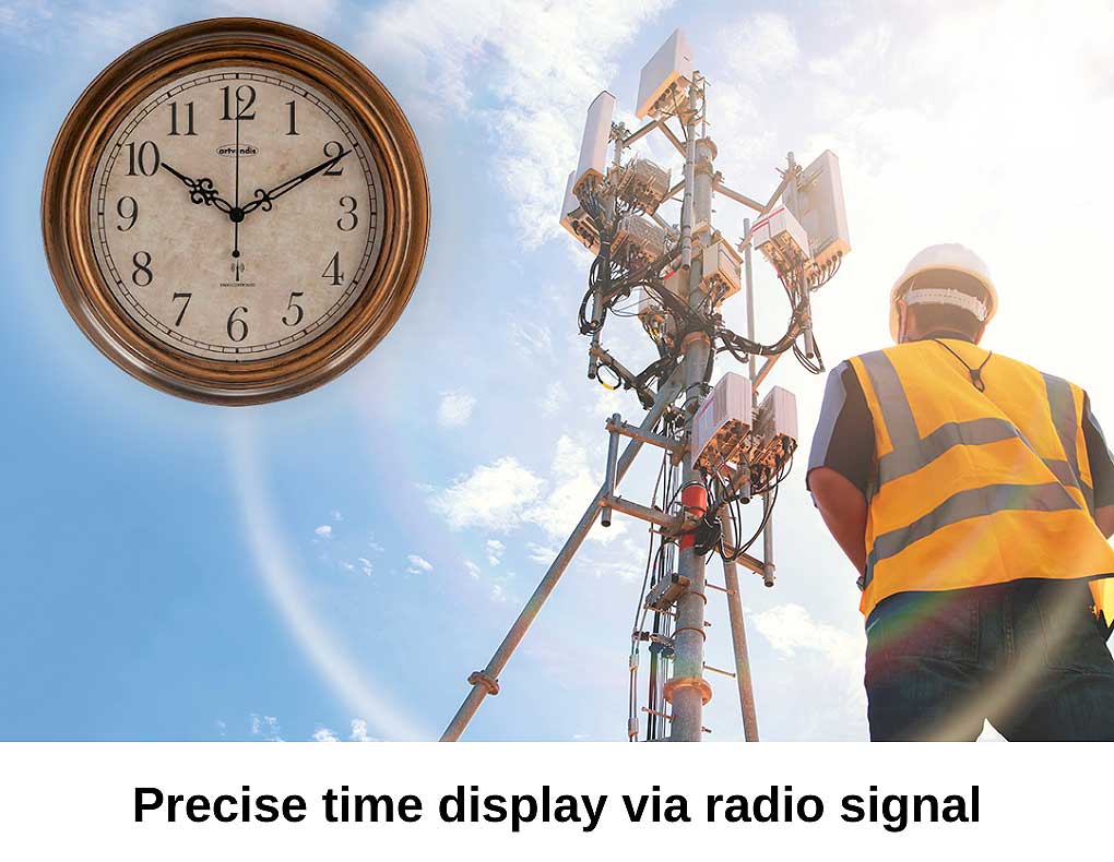 Artvendis-by-AMS 5575B  Funkwanduhr Gartenuhr