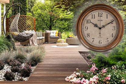 Artvendis-by-AMS 5575B  Funkwanduhr Gartenuhr