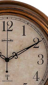 Artvendis-by-AMS 5575B  Funkwanduhr Gartenuhr