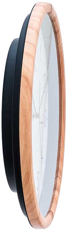 AMS Wanduhr 30x30x6 cm Kunststoff • Funkgesteuert • Zeitloses Design