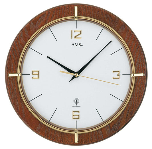 Funkwanduhr modern Durchmesser 29 cm AMS Modell 5832