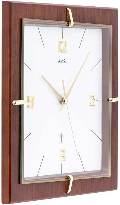 Funkwanduhr modern 29 x 29 x 5 cm - AMS Modell: 5834