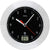AMS Wall Clock Aluminum • Precise Radio-Controlled Movement • Integrated Temperature Display